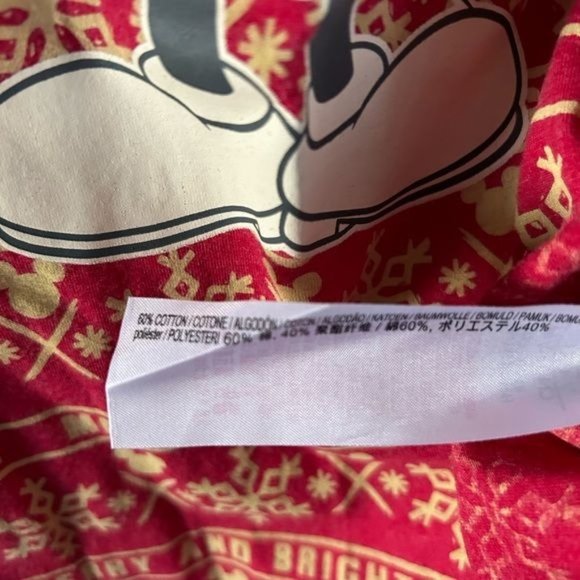 Disney Store Mickey Mouse Christmas T-Shirt, Sz 7/8 - Picture 13 of 14